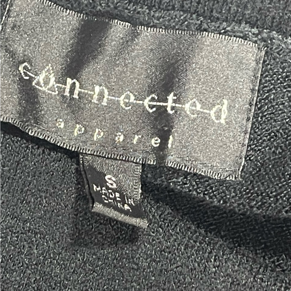 Connected Apparel Black cowl neck sweater dress women’s size S - Picture 12 of 13